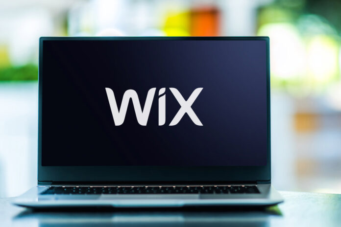 Wix Logo on Laptop